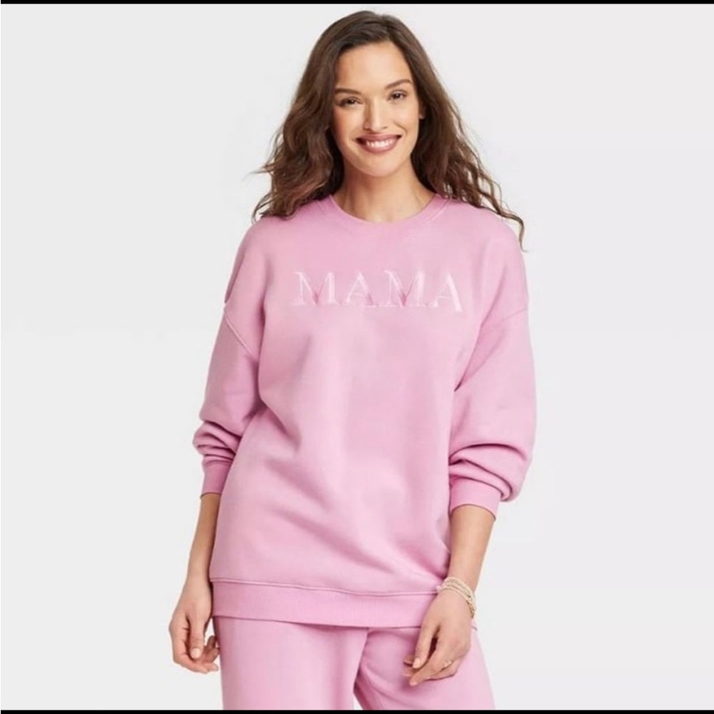MAMA Pink Crewneck